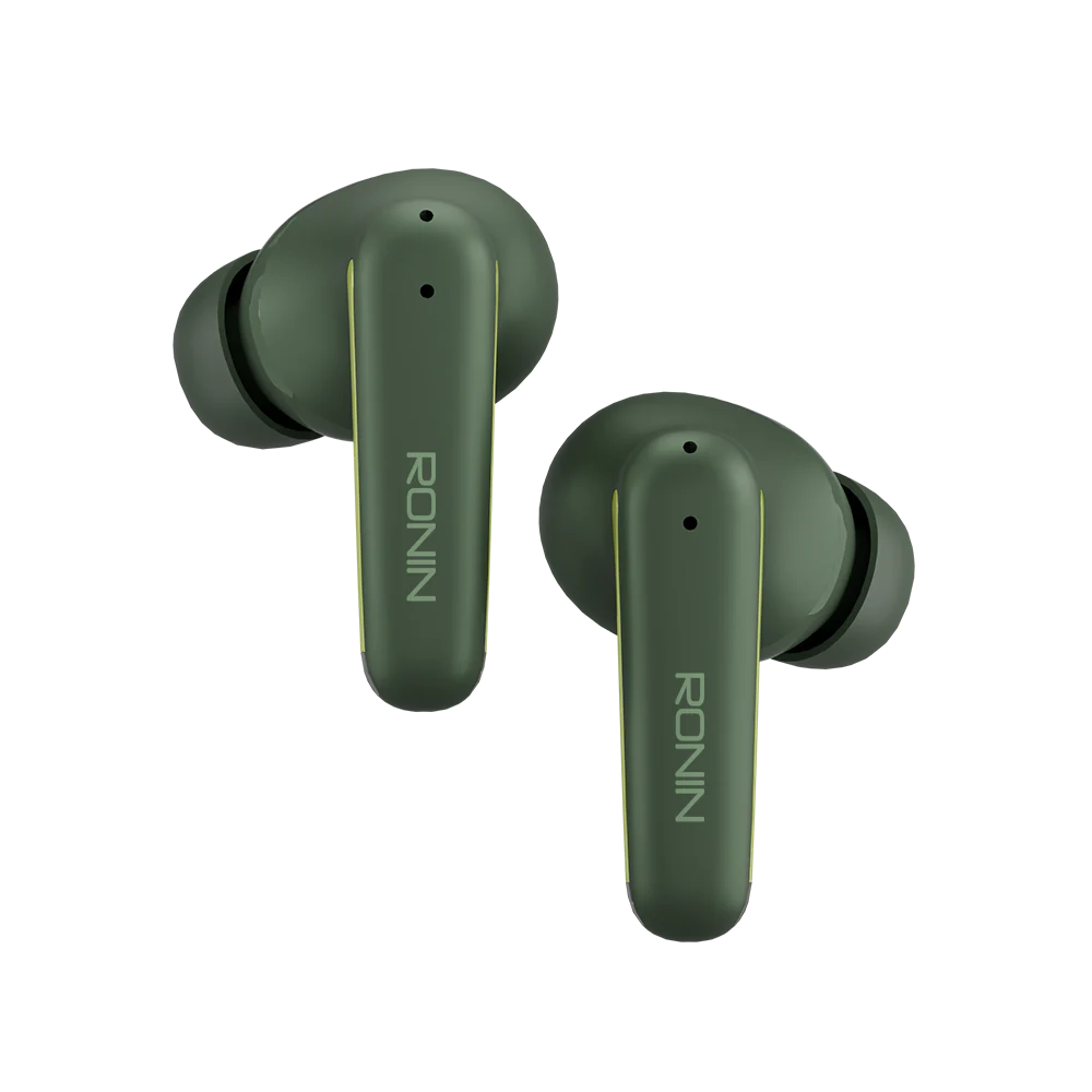 Ronin R-140 ANC & ENC Earbuds, 500mAh Battery with AI Voice Assistant, Gaming Mode, High-Performance Quad Mic Setup Ronin R-140 ANC & ENC Earbuds, 500mAh Battery with AI Voice Assistant, Gaming Mode, High-Performance Quad Mic Setup